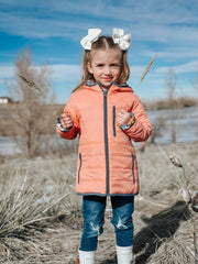 Preorder: Flowers Lightweight Puffy Jacket - Kids Outdoor Adventure Wear Keep the Littles Wild