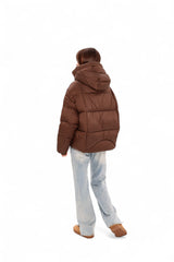 Dark Chocolate Insulated Bio-Down Jacket