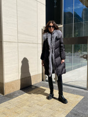 Amandine Genuine Silver Fox Down Parka Alaska® Outerwear Company