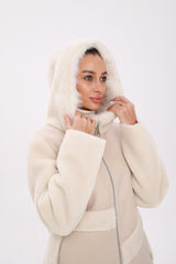 ⇆ Reversible Hooded Wool Blend Jacket Alaska® Outerwear Company