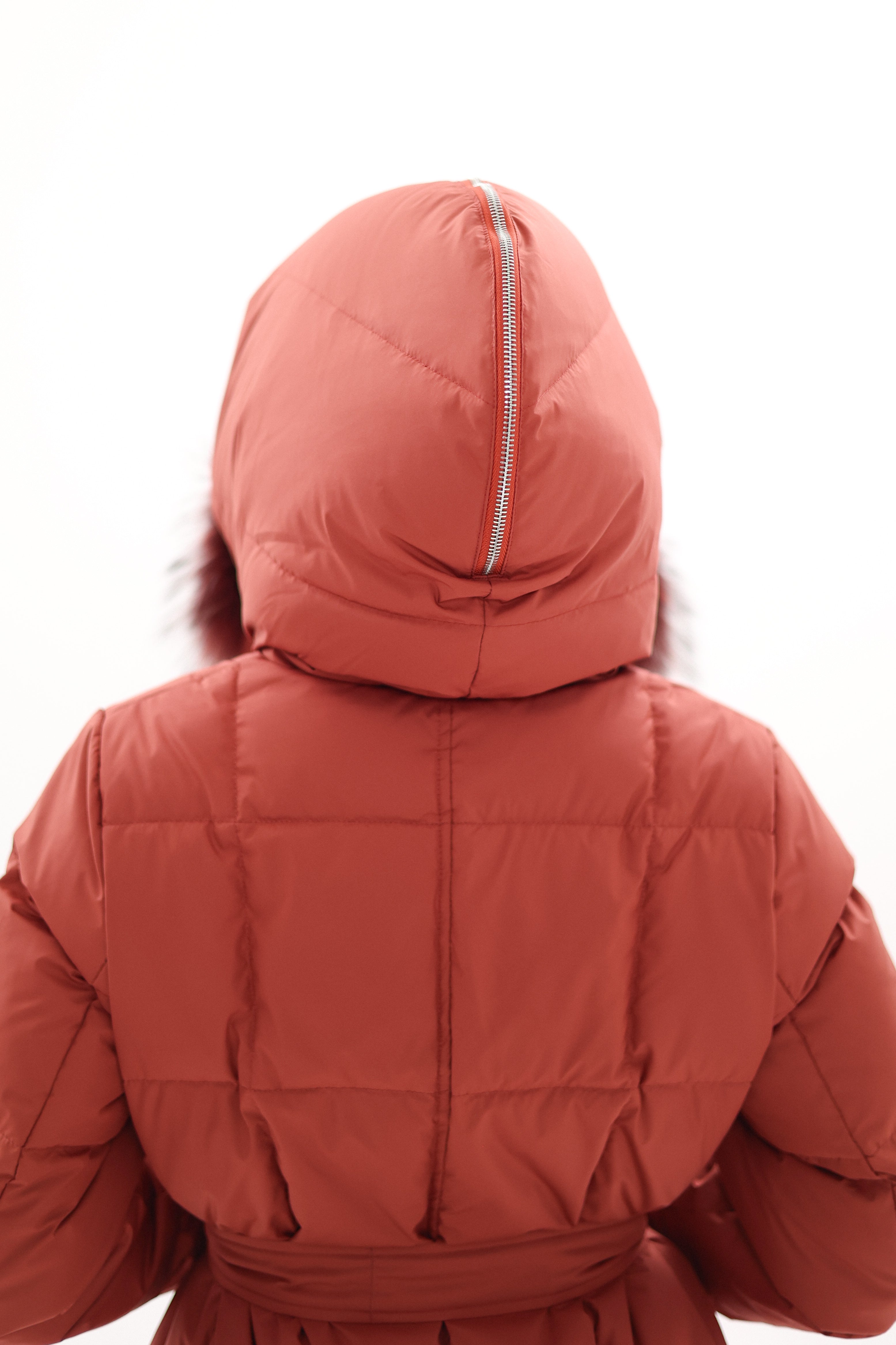 Genuine Silver Fox Fur Trim Down Coat Alaska® Outerwear Company