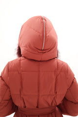 Genuine Silver Fox Fur Trim Down Coat Alaska® Outerwear Company