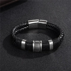 Braided Leather Bracelet Family Shopolf
