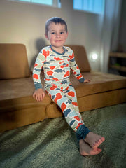 Camo fish bamboo pj set Keep the Littles Wild