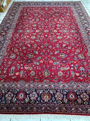 Incredible Persian Kashan All Over Wool Rug 10’2” x 14’ Rugistan