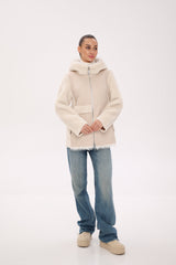⇆ Reversible Hooded Wool Blend Jacket Alaska® Outerwear Company
