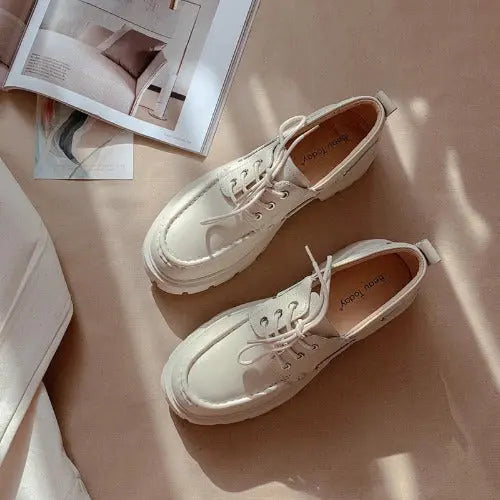 Women's Genuine Leather Platform Shoes | Elevated Style