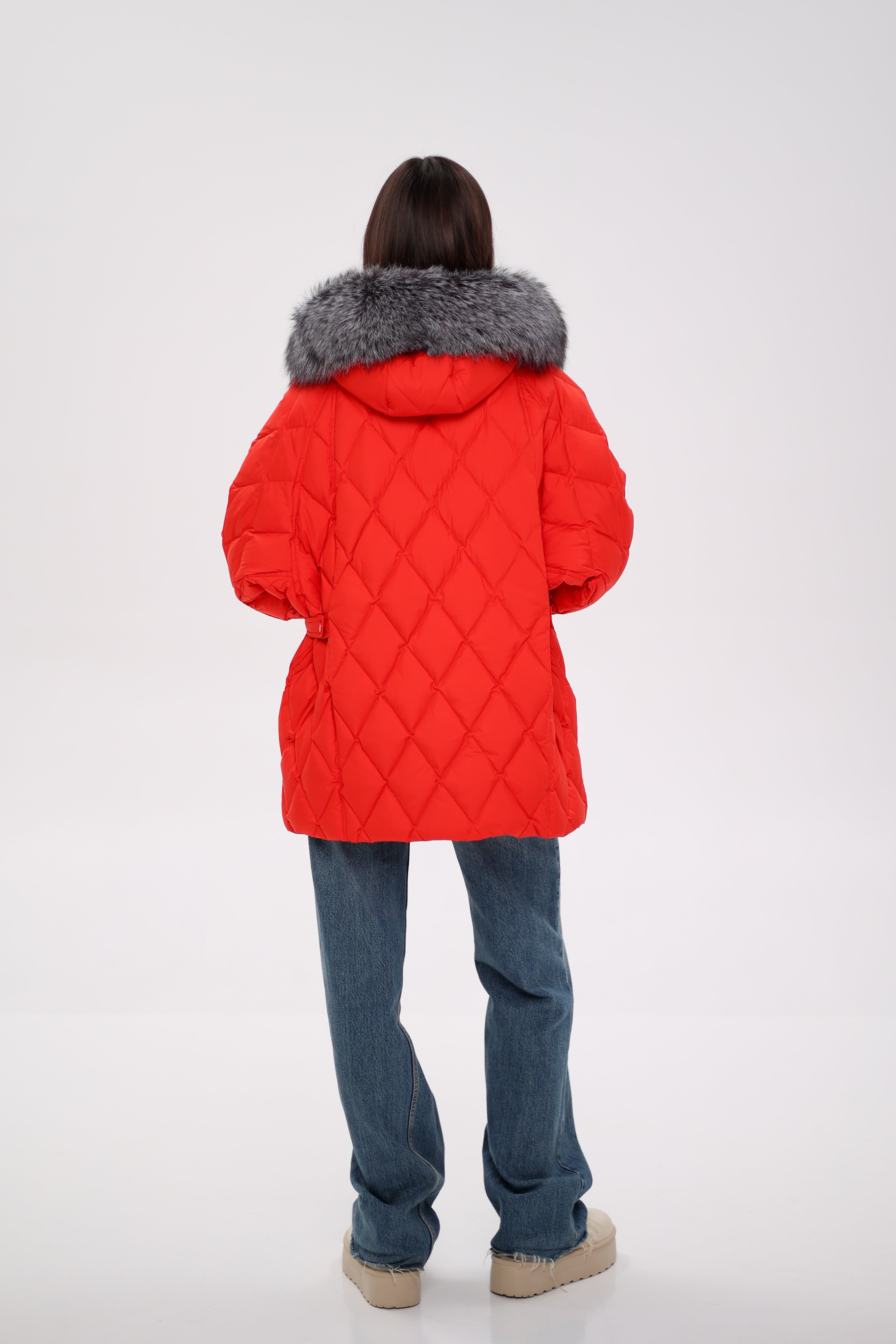 Genuine Silver Fox Down Fill Hooded Parka Alaska® Outerwear Company