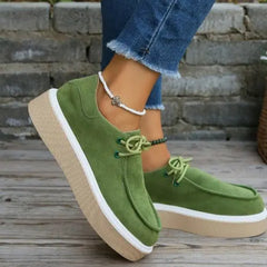 Women's Lace-Up Sneakers | Thick Sole & Trendy Design