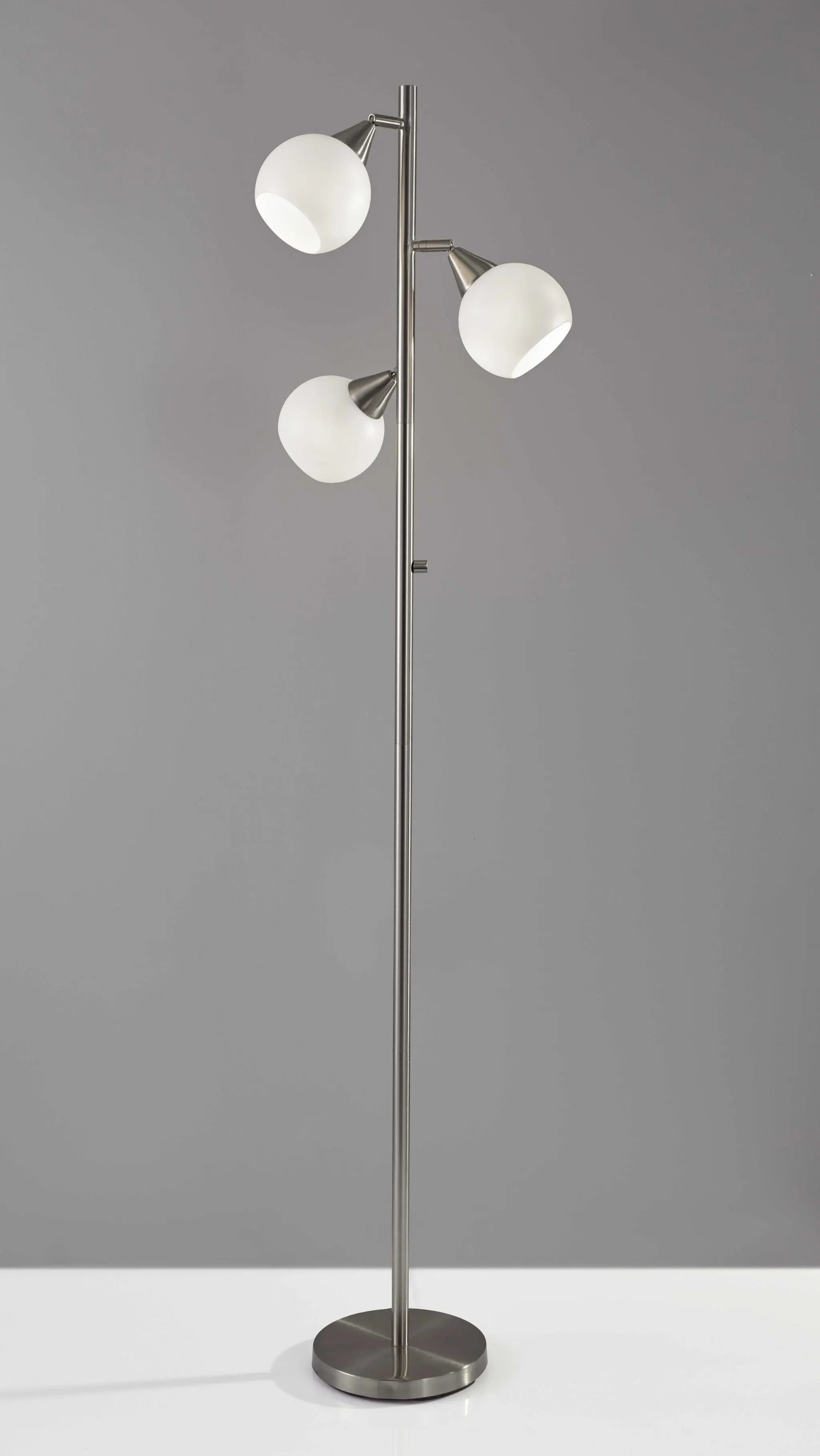 Floor lamp with adjustable globes made of treated steel HomeRoots