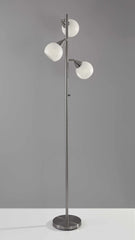 Floor lamp with adjustable globes made of treated steel HomeRoots