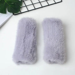 Winter gloves made of fur Family Shopolf