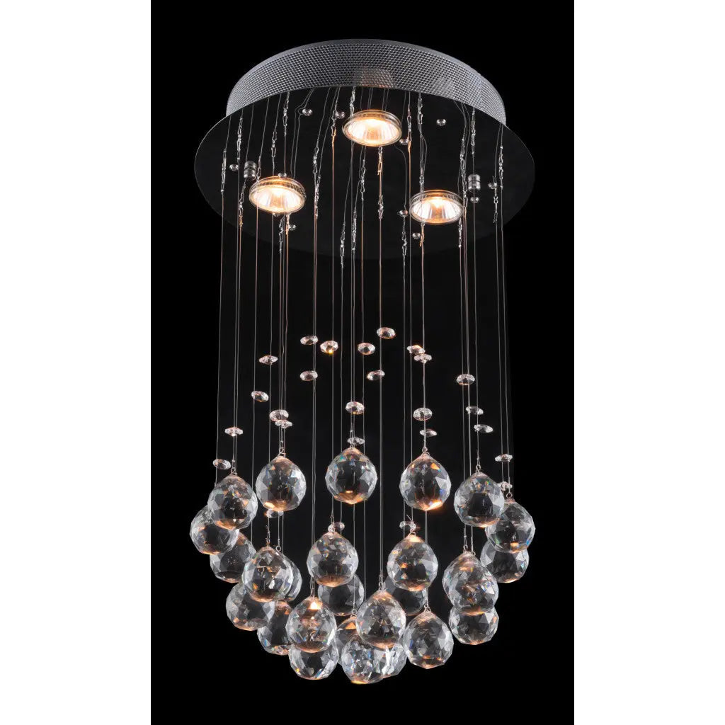Silver Shaded Transparent Glass Ceiling Light HomeRoots