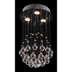 Silver Shaded Transparent Glass Ceiling Light HomeRoots