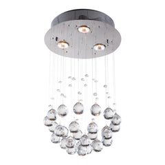 Silver Shaded Transparent Glass Ceiling Light HomeRoots