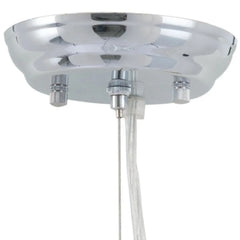 Silver Lantern Metal Chandelier With Silver Shades HomeRoots