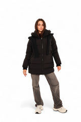 Double-hooded Insulated Bio-Down Coat
