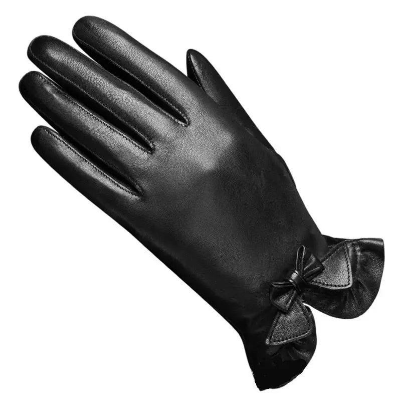 Women's Winter Leather Gloves Family Shopolf