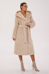 Faux Mink Effect Fur Hooded Coat Alaska® Outerwear Company