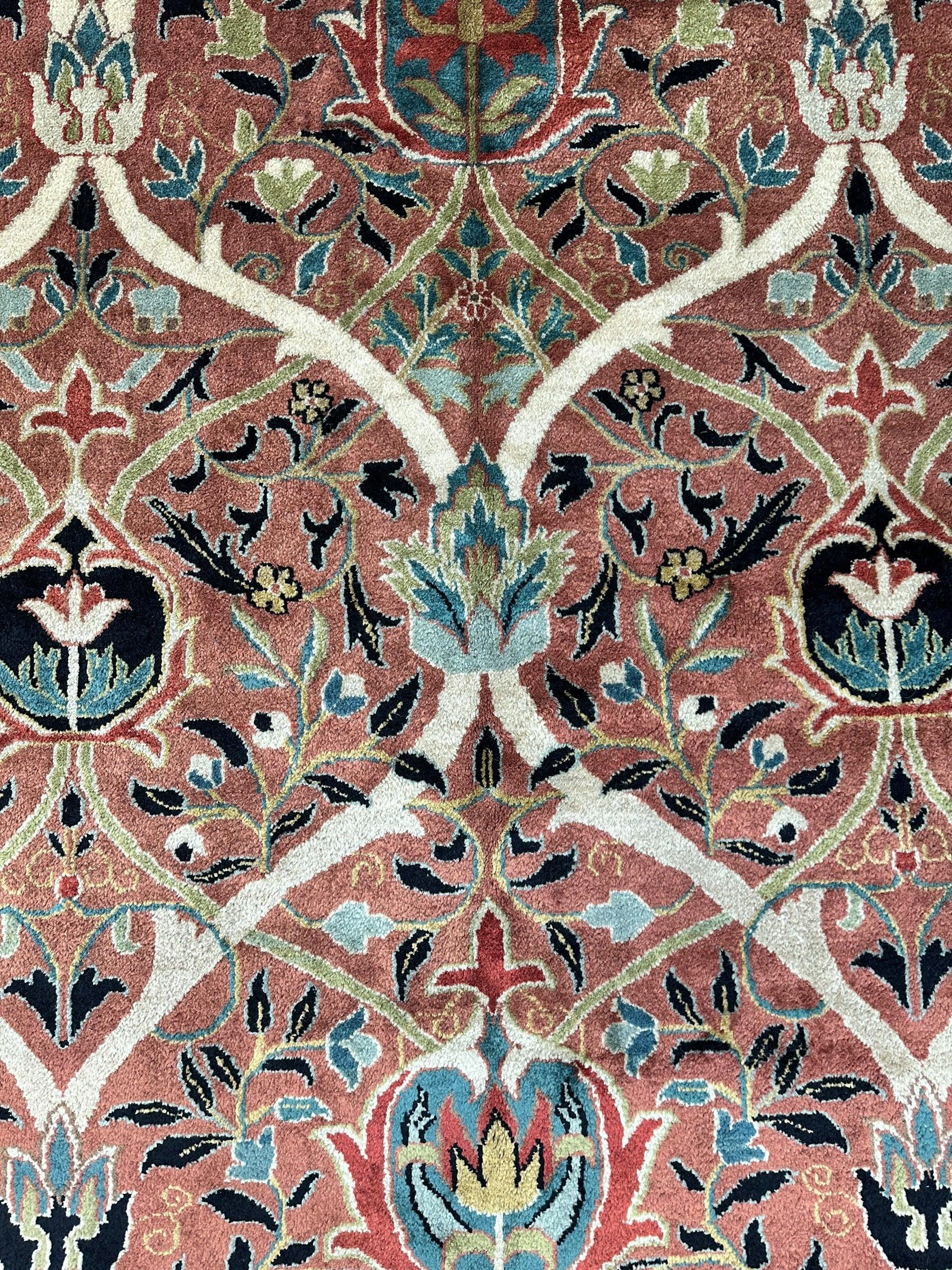 William Morris Hand-Knotted Wool Luxury Handmade Rug - 7'10" x 9'10" Rugistan