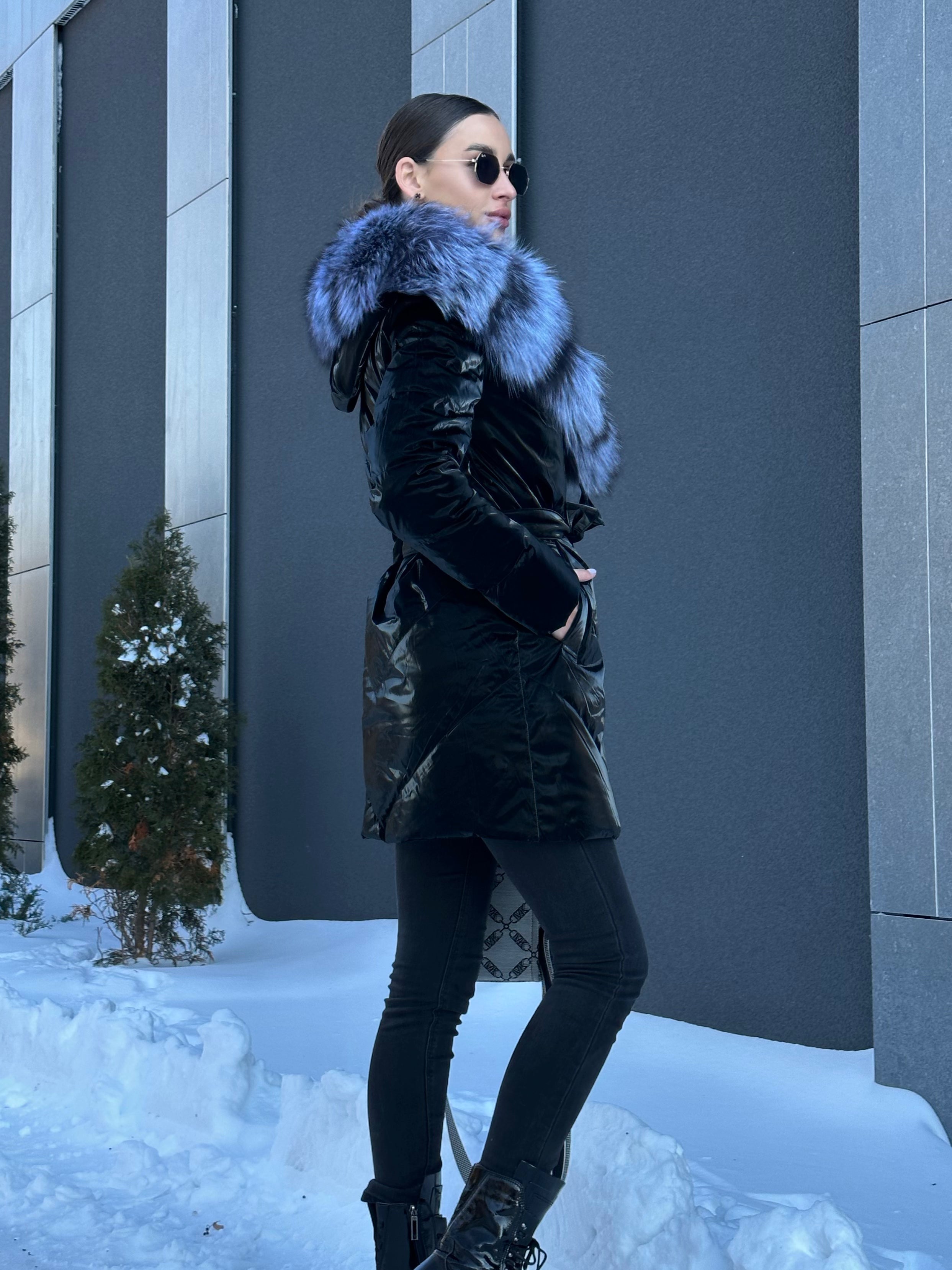 Genuine Silver Fox Fur Down Fill Coat Alaska® Outerwear Company