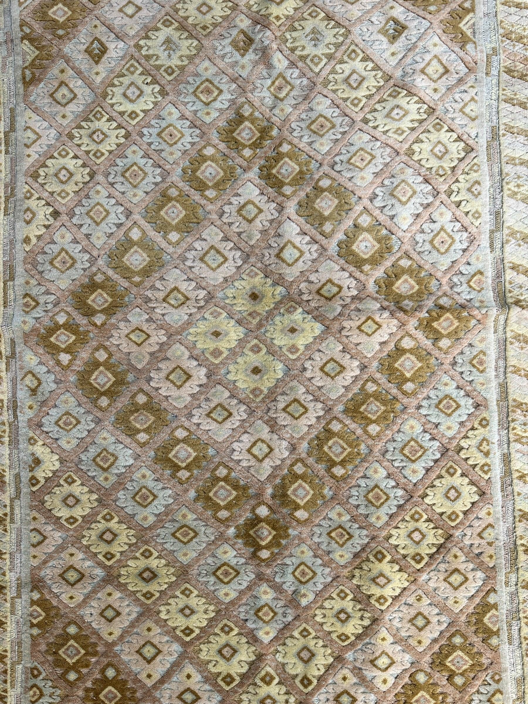 Hand-Knotted Afghani Nakhunak Wool Rug - 4' x 4'11" Rugistan