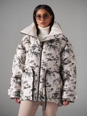 Monochrome Jacquard Down Fill Coat Alaska® Outerwear Company