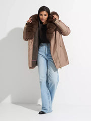 Genuine Polar Fox Fur Trim Rabbit Fur Insulated Parka Alaska® Outerwear Company