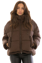 Dark Chocolate Insulated Bio-Down Jacket