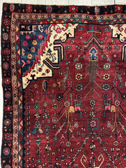 4'2” x 11’4” Hand Knotted Farahan Persian Wool Runner Rug Rugistan