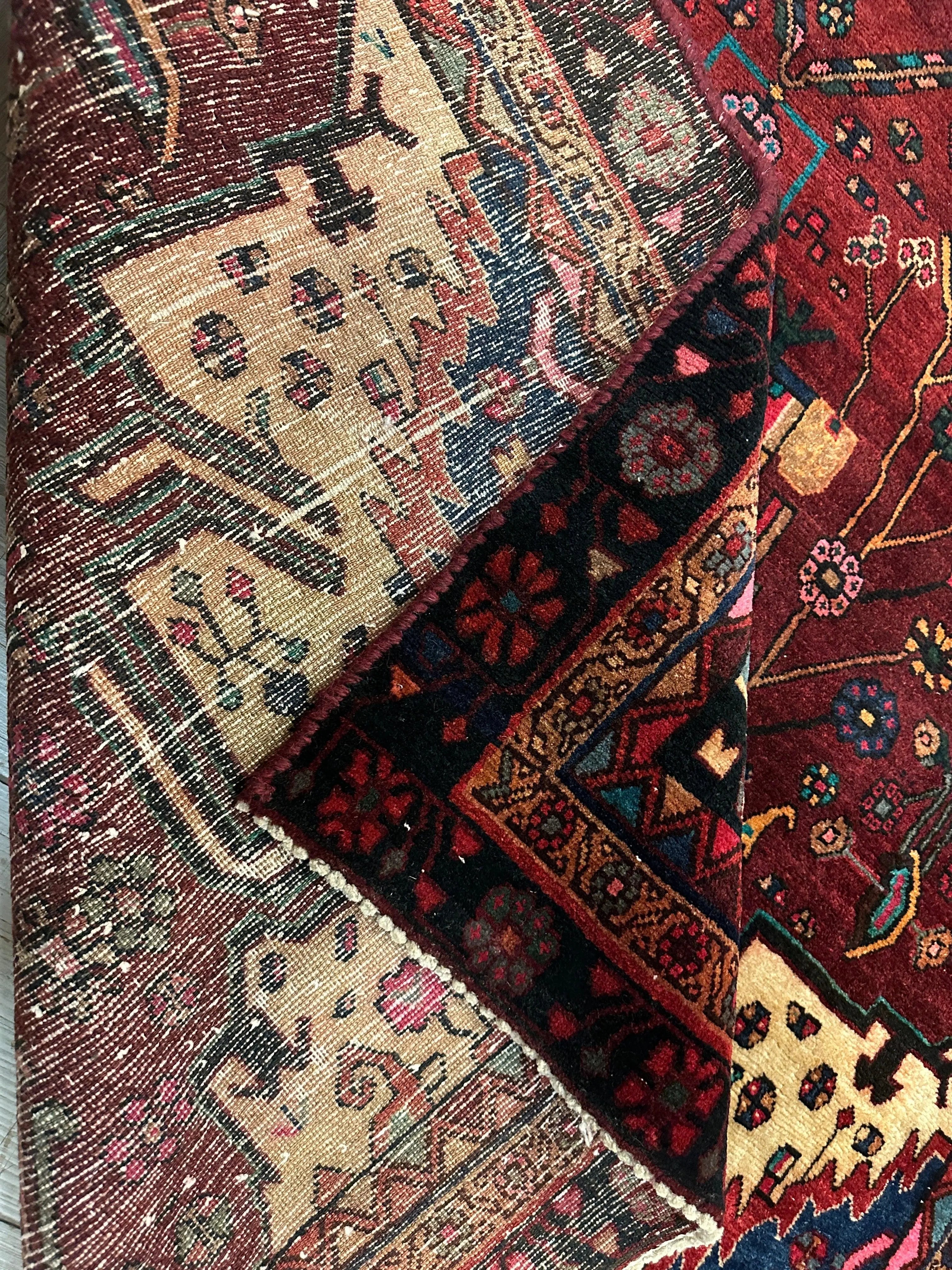 4'2” x 11’4” Hand Knotted Farahan Persian Wool Runner Rug Rugistan