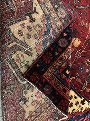 4'2” x 11’4” Hand Knotted Farahan Persian Wool Runner Rug Rugistan