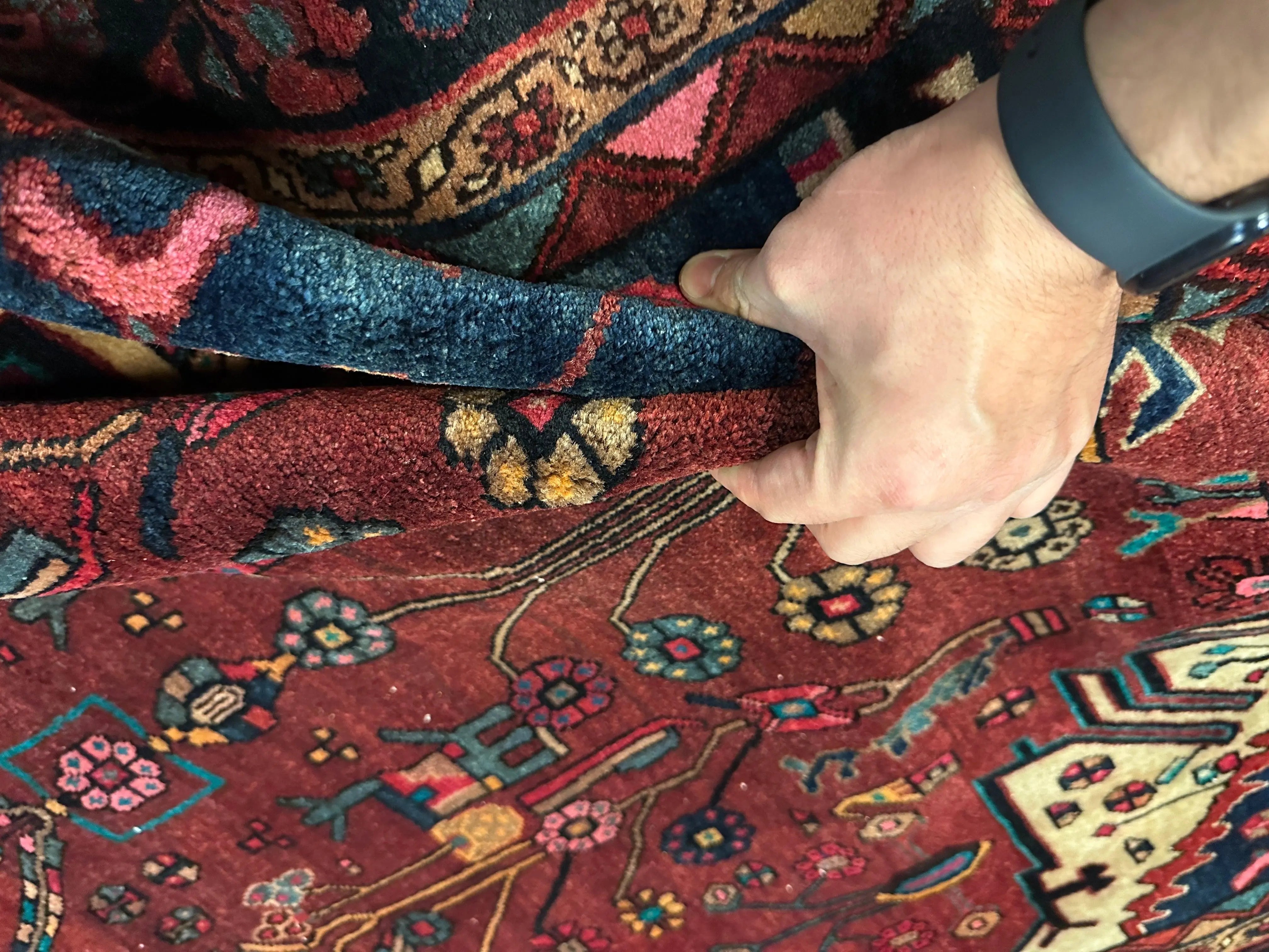 4'2” x 11’4” Hand Knotted Farahan Persian Wool Runner Rug Rugistan