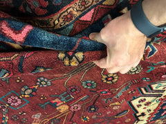 4'2” x 11’4” Hand Knotted Farahan Persian Wool Runner Rug Rugistan