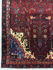 4'2” x 11’4” Hand Knotted Farahan Persian Wool Runner Rug Rugistan