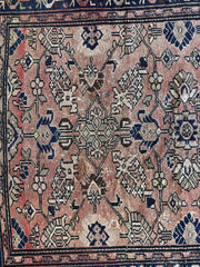 4' 4 x 9' 3 Hand Knotted Ultra Vintage Persian Wool Runner Rug Rugistan
