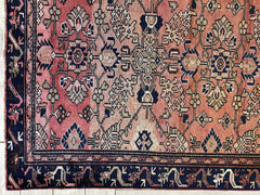 4' 4 x 9' 3 Hand Knotted Ultra Vintage Persian Wool Runner Rug Rugistan