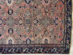 4' 4 x 9' 3 Hand Knotted Ultra Vintage Persian Wool Runner Rug Rugistan