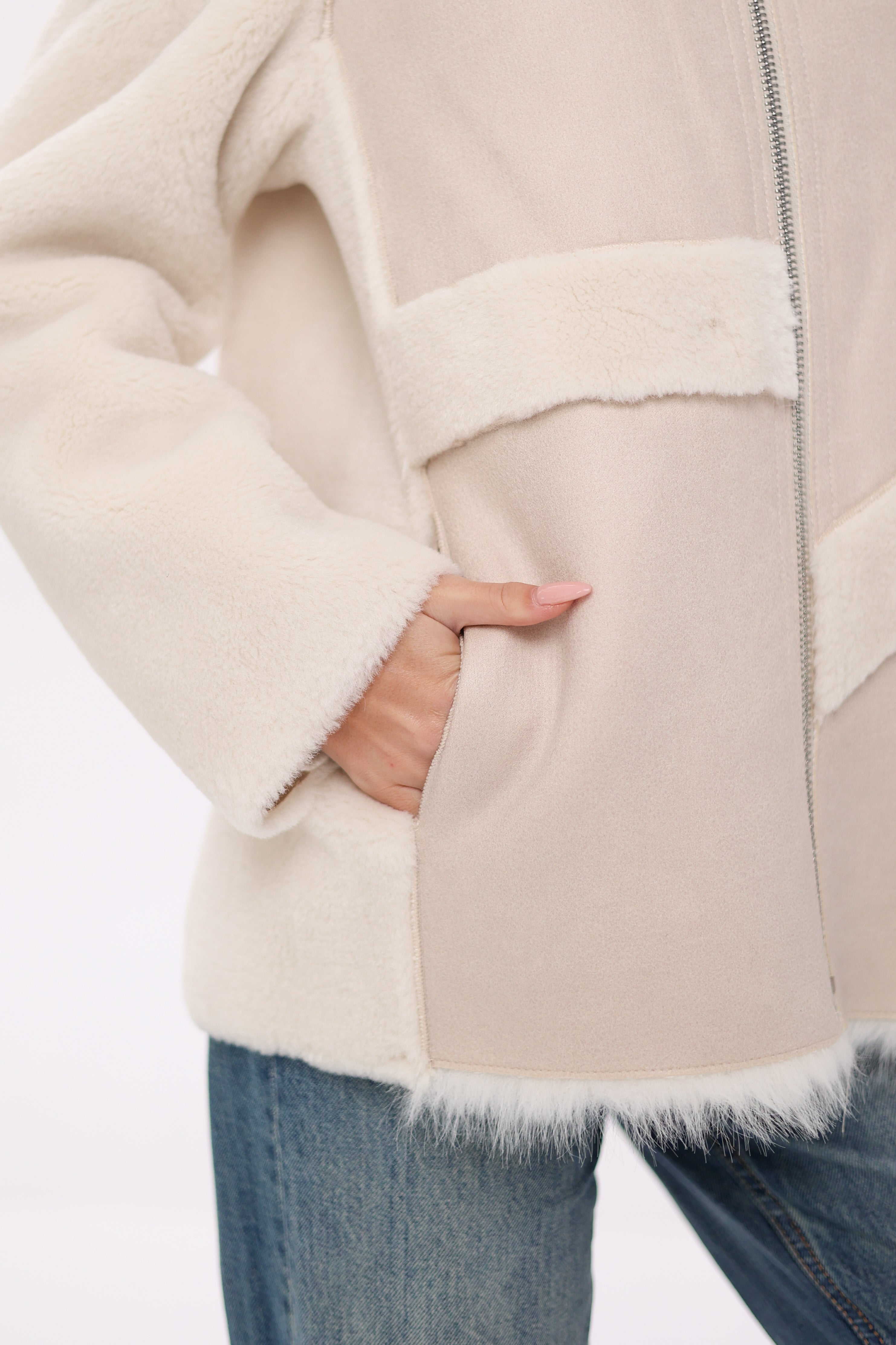 ⇆ Reversible Hooded Wool Blend Jacket Alaska® Outerwear Company