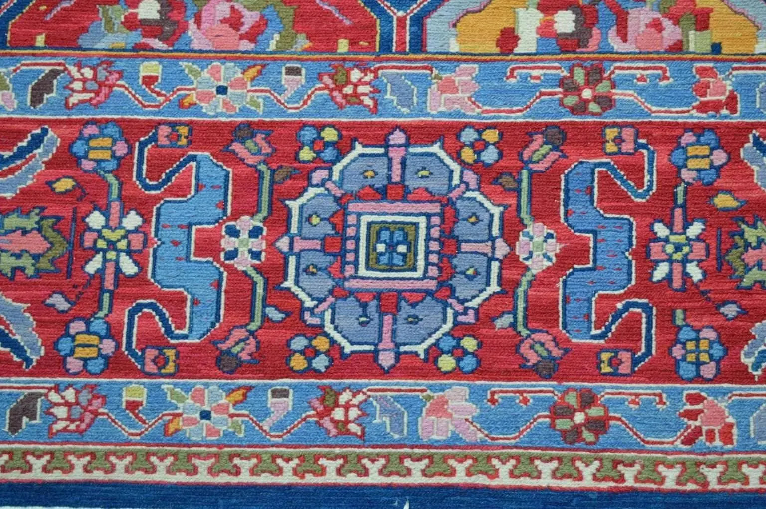 Handwoven Nourison Soumak SK43 Multicolor Area Rug – 8'5" x 11'7" – Professionally Cleaned Rugistan