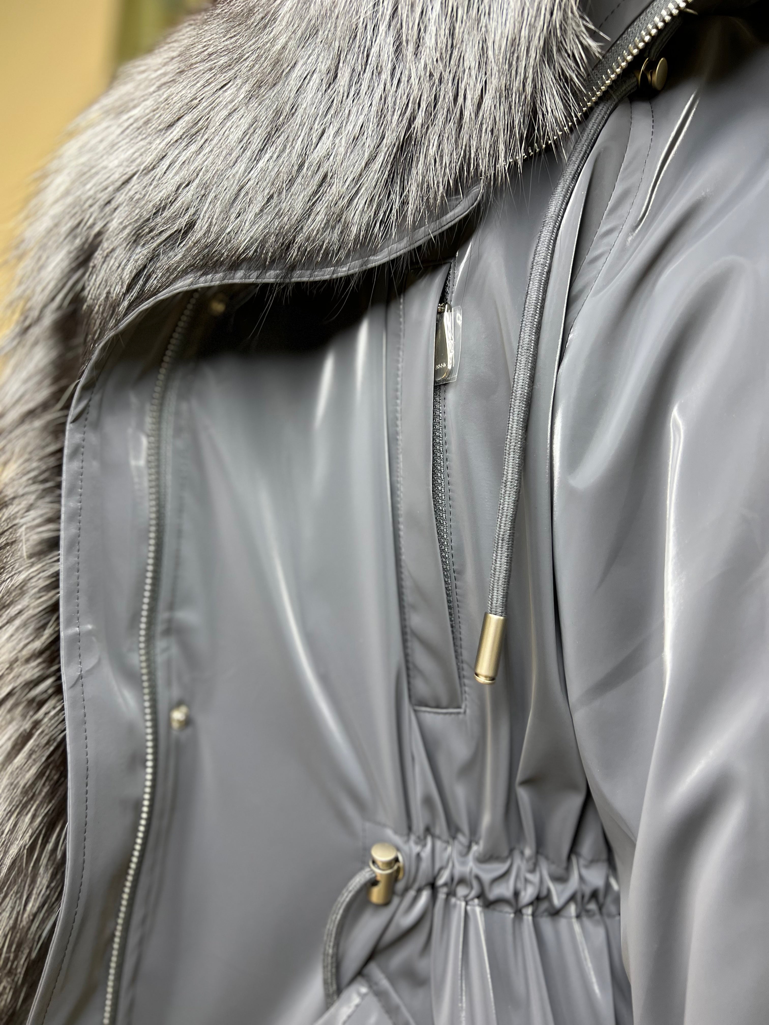 Genuine Silver Fox Fully Lined Hood Rabbit Insulated Parka Alaska® Outerwear Company