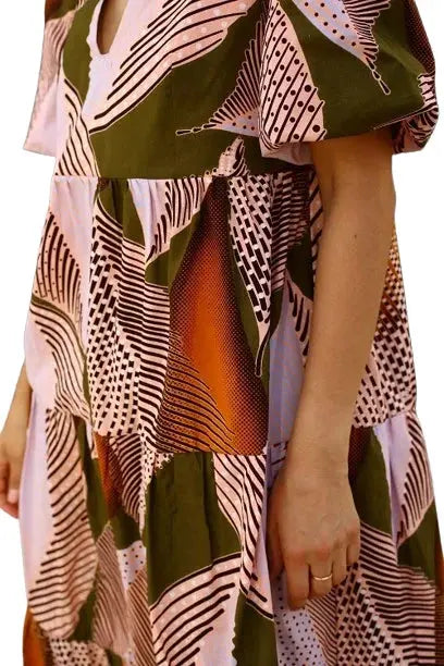 Striking Pink and Brown Bauchi Dress | Stylish Bauchi Fashion