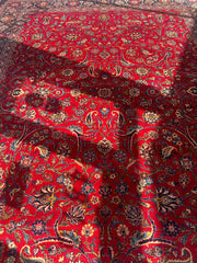 Incredible Persian Kashan All Over Wool Rug 10’2” x 14’ Rugistan