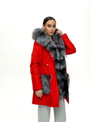 Genuine Silver Fox Fur Rabbit Fur Insulated Parka Alaska® Outerwear Company
