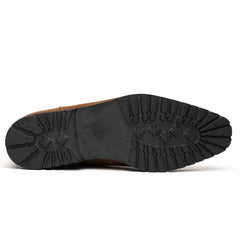 46-210-CGN GIANNA Suede Chelsea Boot, Cognac