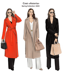 Astoria Classic Wraparound Wool Blend Overcoat