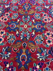 Persian Mashhad I Fine Allover Rug Wool 7 x 10 Rugistan
