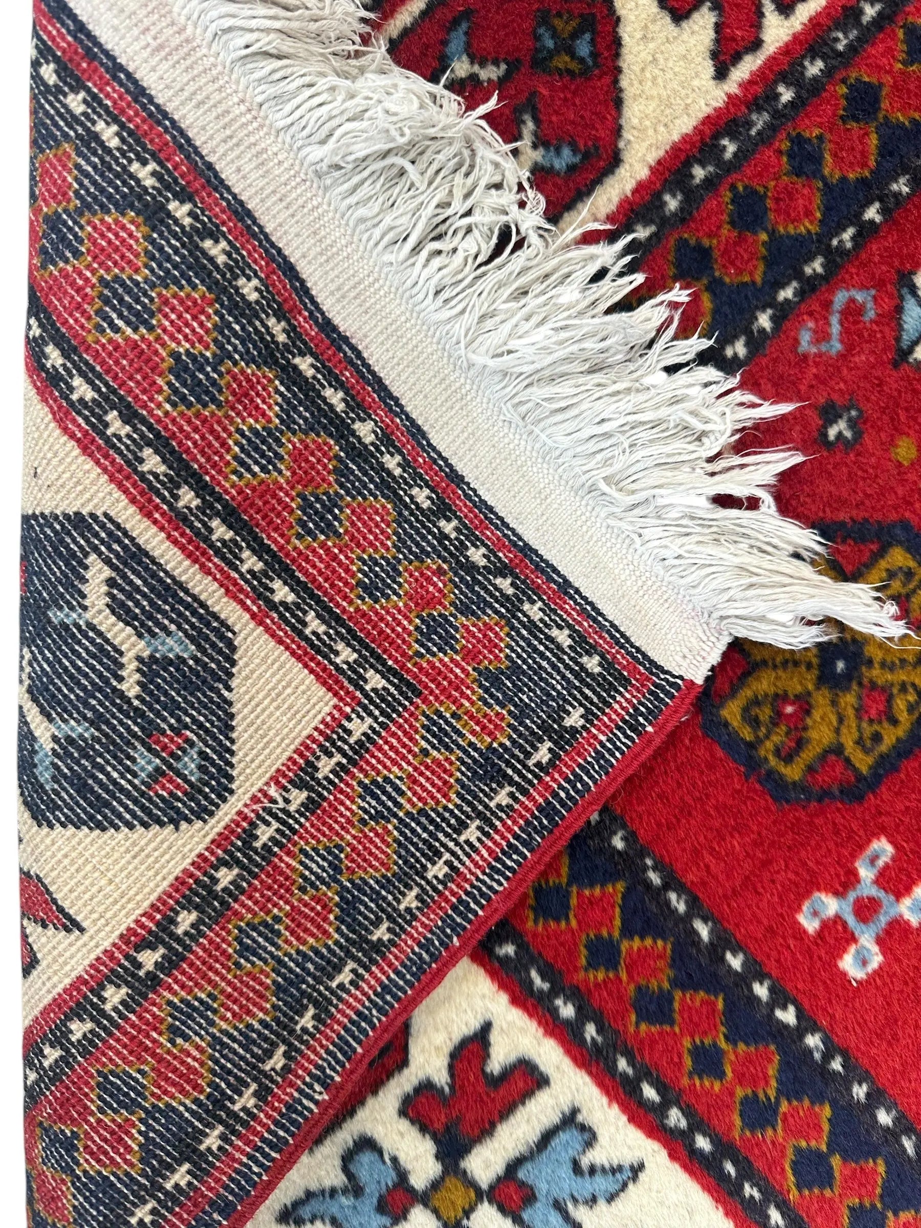 Armenian Yerevan Wool Rug – 4’6” x 6’11” – Hand-Knotted Geometric Design Rugistan