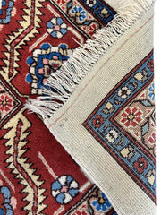 Hand-Knotted Vintage Afghani Serapi Wool Rug – 10'10" x 15'10" – Elegant Traditional Area Rug Rugistan