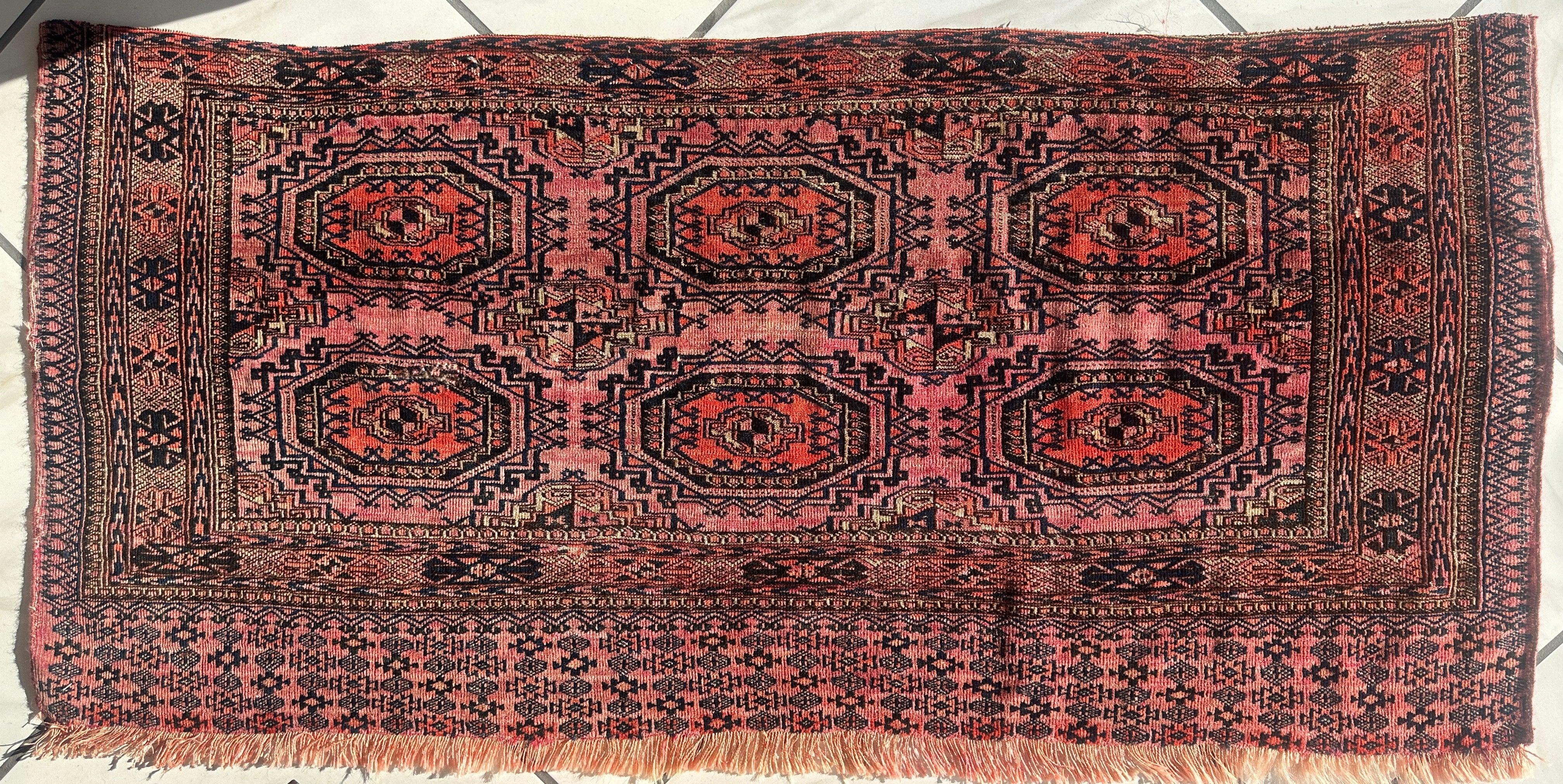 Saryk Turkmen Trapping Torba – 53″ x 25″ Rugistan